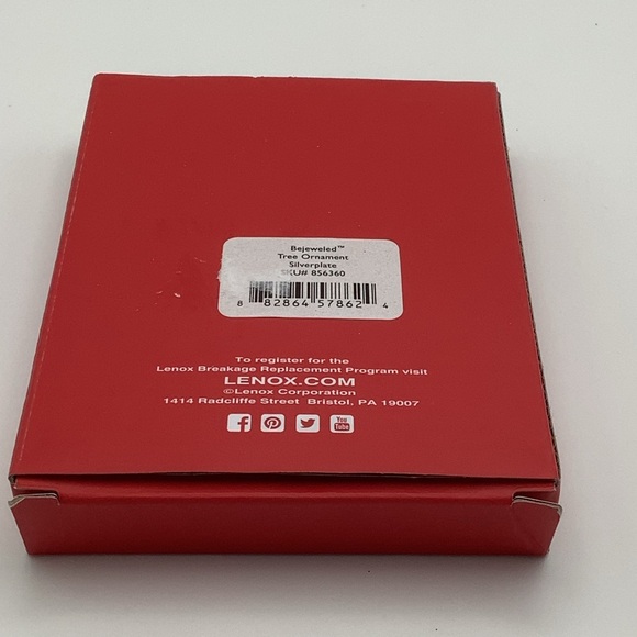 Lenox Bejeweled Silver- Plated Tree Ornament - Picture 6 of 7